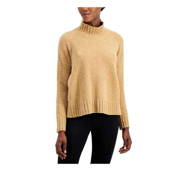 EILEEN FISHER Womens Brown Long Sleeve Turtle Neck Sweater XL